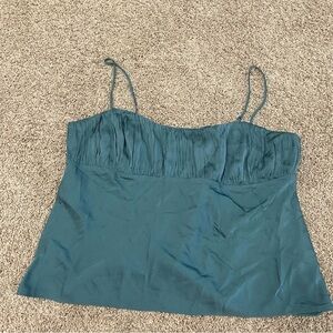 J. Crew Gathered Stretch Cropped Silk Camisole size 20